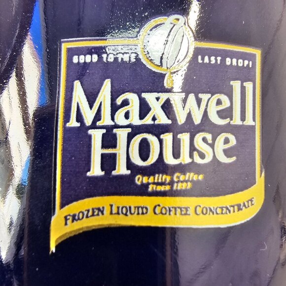 ITI Maxwell House Vintage Cobalt Blue Ceramic Creamer 4.5"H Collectable - Picture 2 of 8